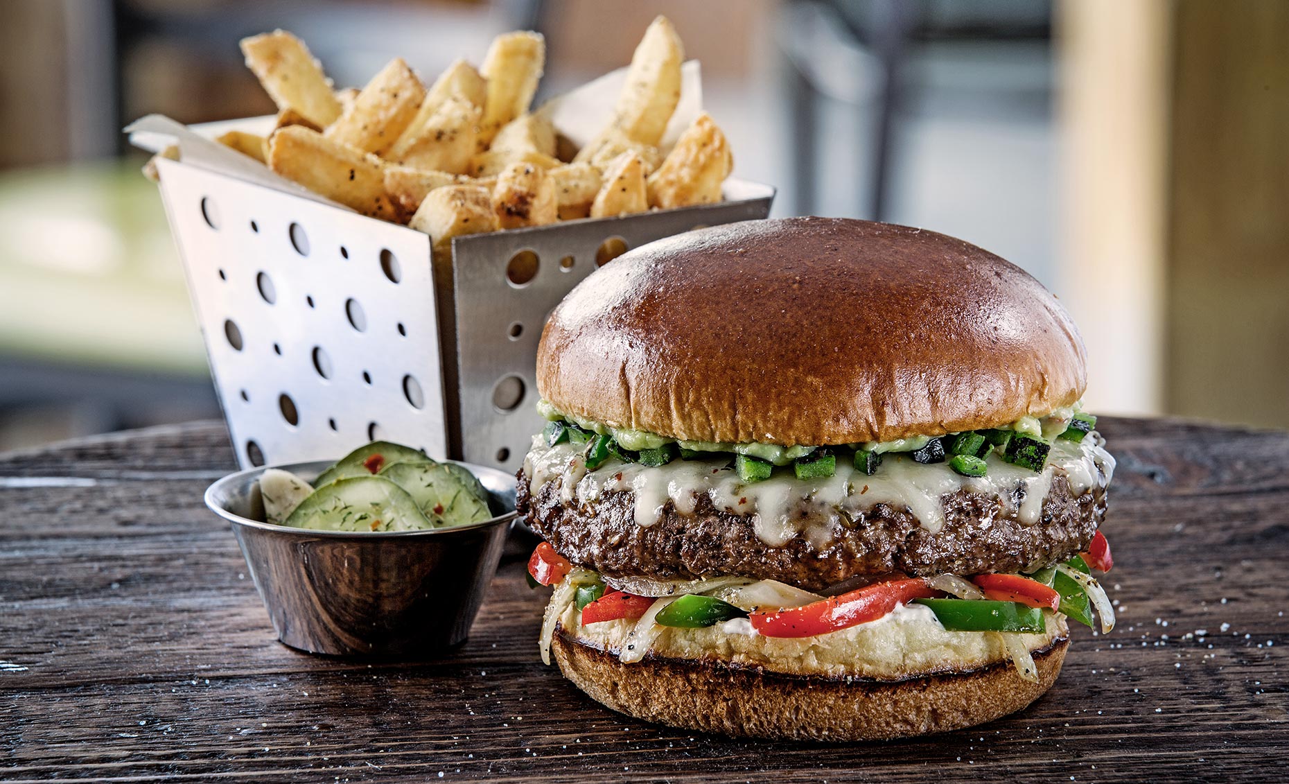 Pepper Burger dallas, TX Food Photography