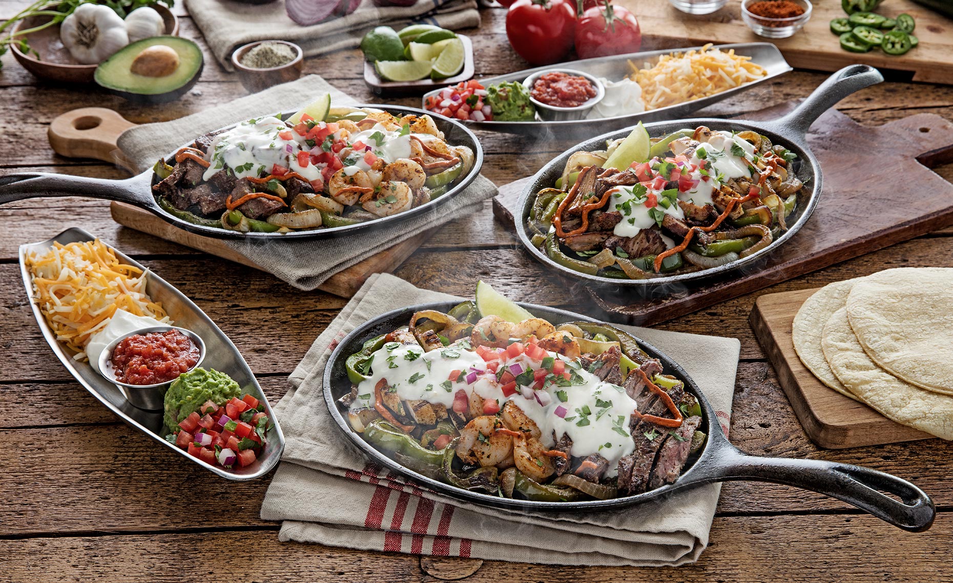 Loaded Fajita Trio Dallas Food Photographer