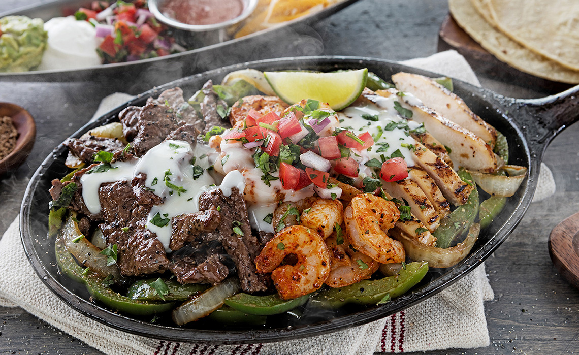 Fajita Trio Dallas Food Photography